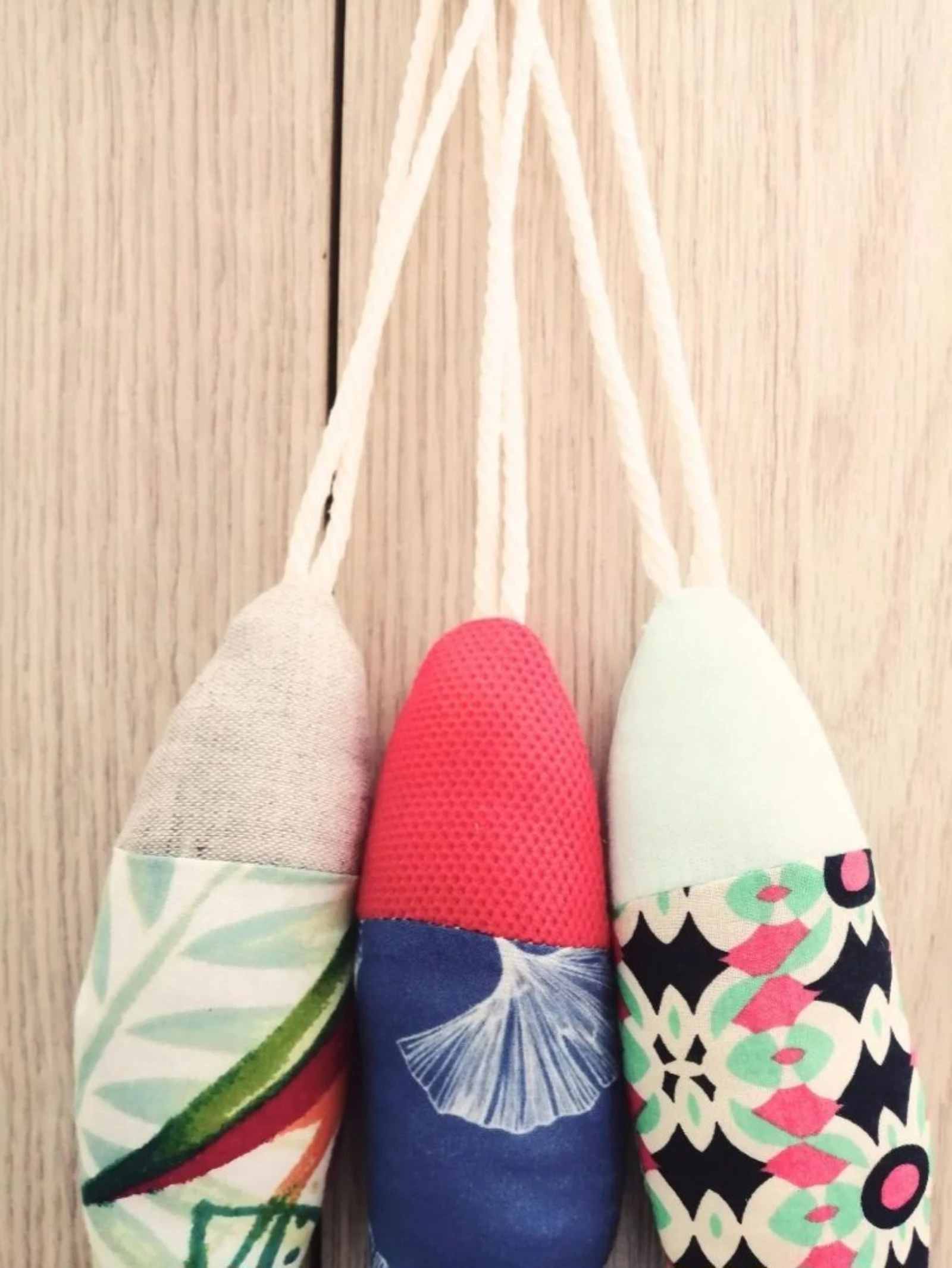 Lote de 3 peças. Decoração marítima em tecido – photo 4